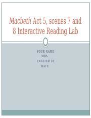 Act 5, Scene 7: Full Scene Modern English .